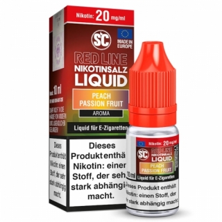 SC Liquid Red Line - Peach Passion Fruit Liquid 10mg/ml Nikotinsalz