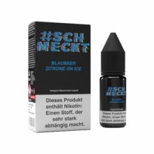 #Schmeckt Blaubeere Zitrone on Ice Liquid 10ml Nikotinsalz