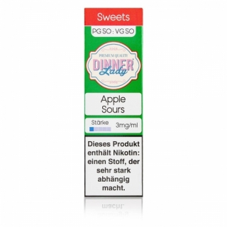 Dinner Lady -Sweets- Apple Sours Liquid 10ml