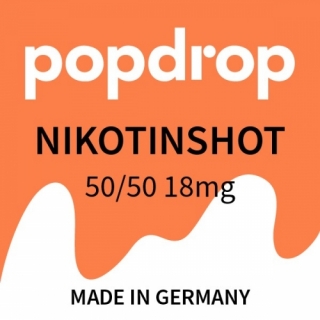 Popdrop VPG 50/50 Shot Nikotin 18mg/ml