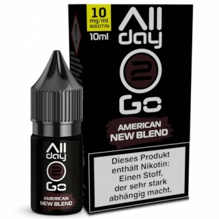 Allday 2 Go American New Blend Liquid 10ml Hybrid Nikotinsalz