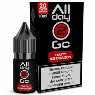 Allday 2 Go Fruity Ice Dragon Liquid 10ml Hybrid Nikotinsalz