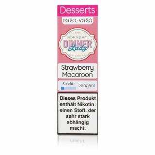 Dinner Lady -Desserts- Strawberry macaroon Liquid 12mg/ml