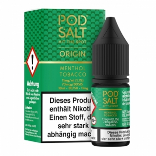Pod Salt Origin - Menthol Tobacco Liquid 10ml Nikotinsalz