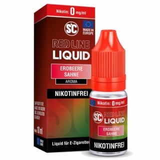 SC Liquid Red Line - Erdbeere Sahne Liquid 10ml Nikotinsalz
