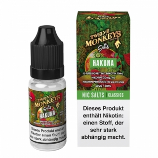 Twelve Monkeys Hakuna Liquid 10ml Nikotinsalz